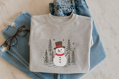 Snowman Embroidery Design