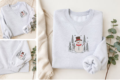 Snowman Embroidery Design