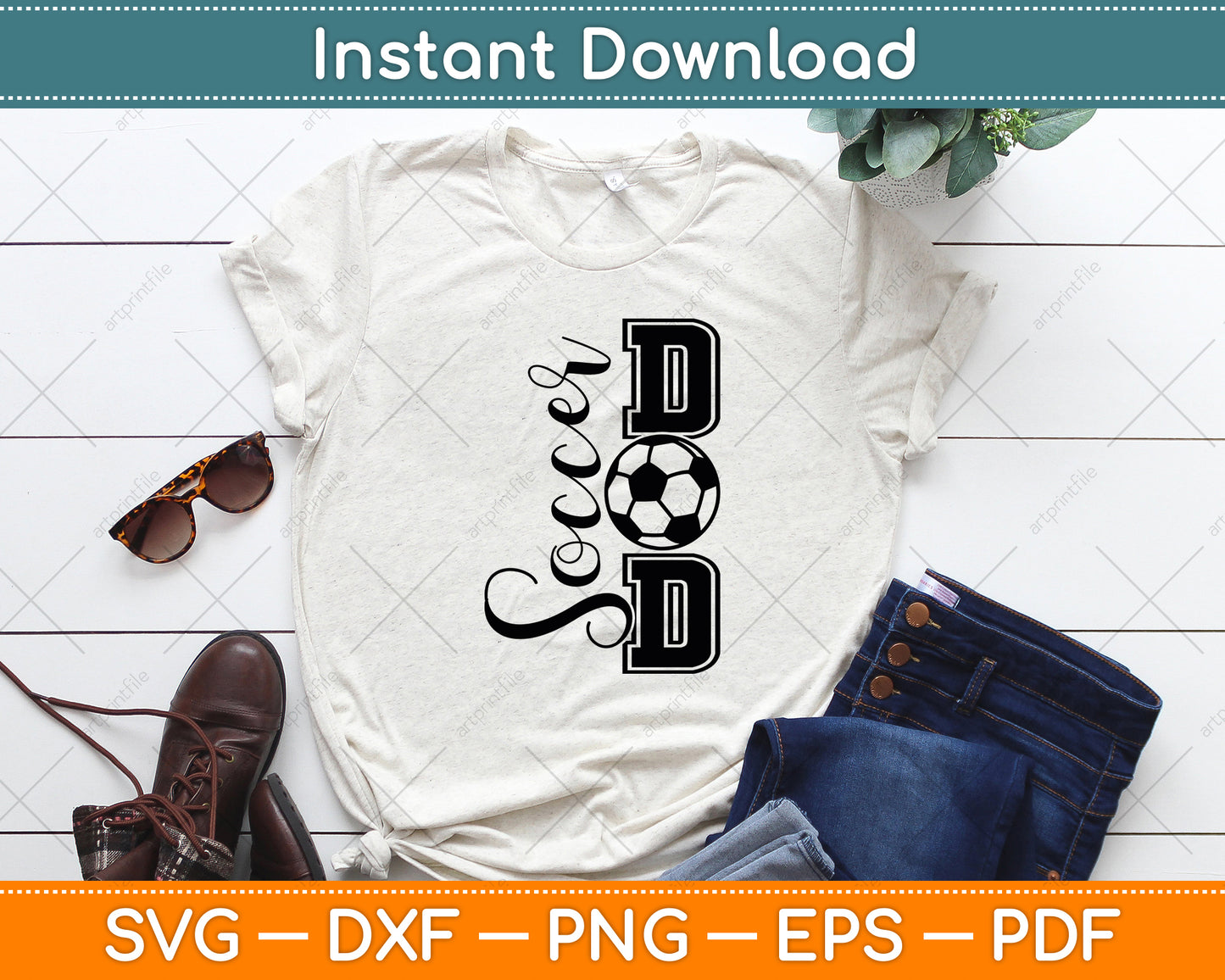 Soccer Dad Father's Day SVG Digital Cutting File