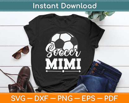 Soccer Mimi Soccer Player Game Day Mother's Day SVG Digital Cutting File