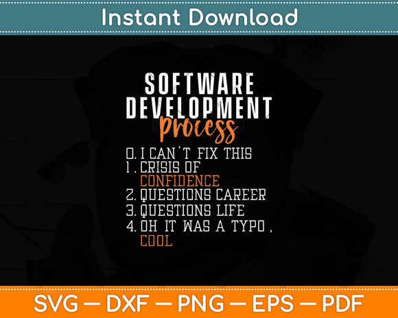 Software Development Process - Coding Programmer Coder Svg Digital Cutting File