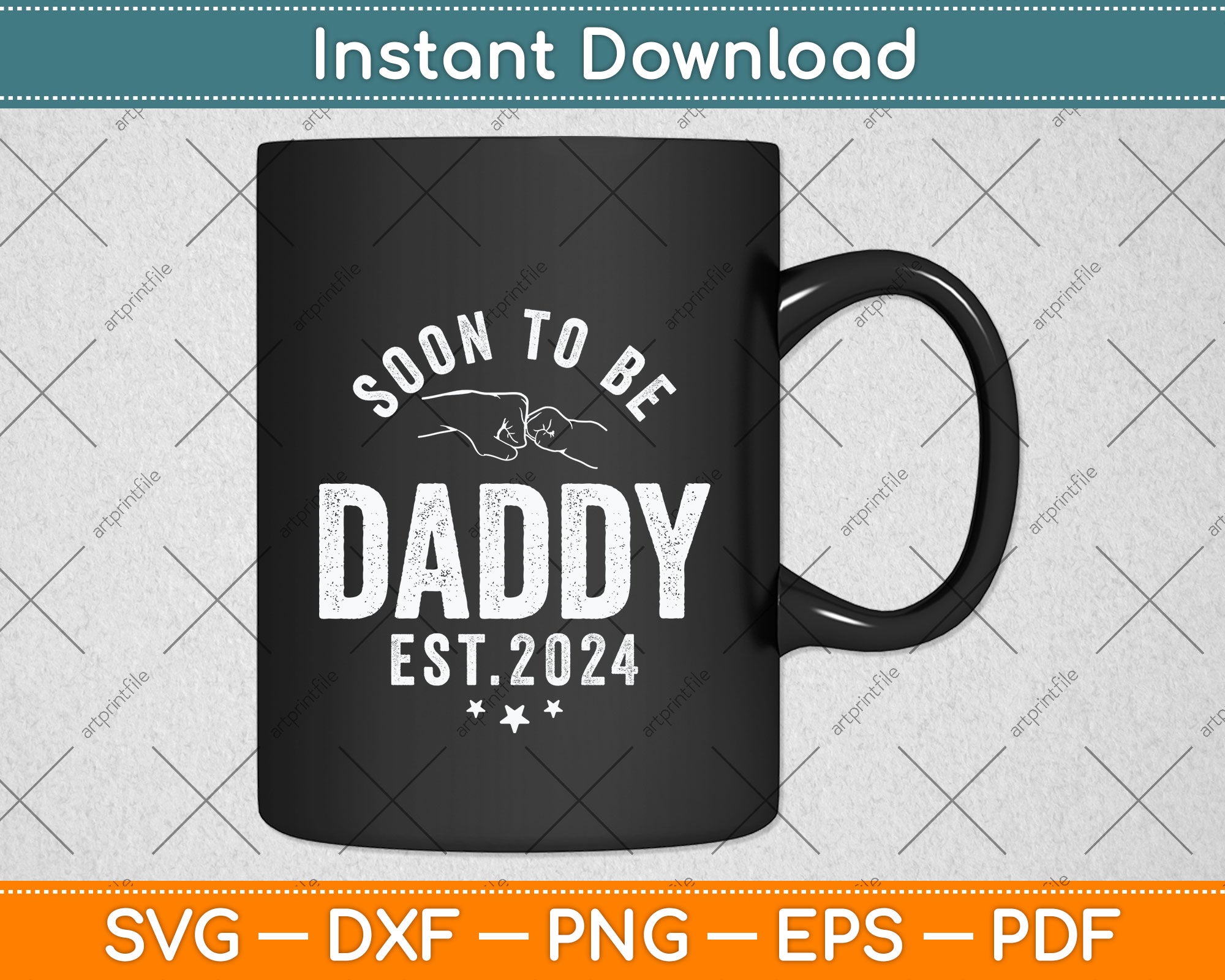 Mens Soon to Be Daddy Funny Pregnancy Graphic by svgking · Creative Fabrica