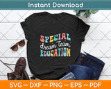 Special Dream Team Education Back to School Teacher Svg Digital Cutting File