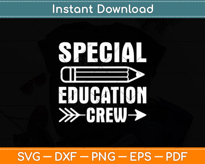 Special Education Crew Svg Digital Cutting File