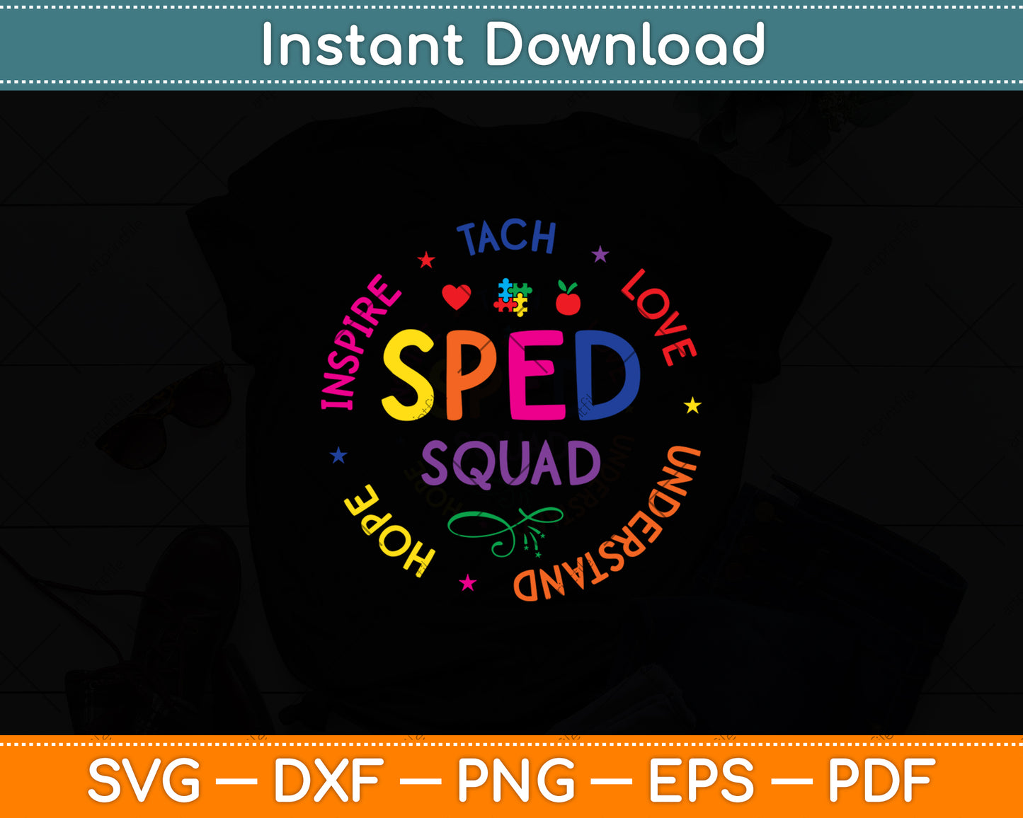 Special Education Teacher - SPED Teacher Svg Digital Cutting File
