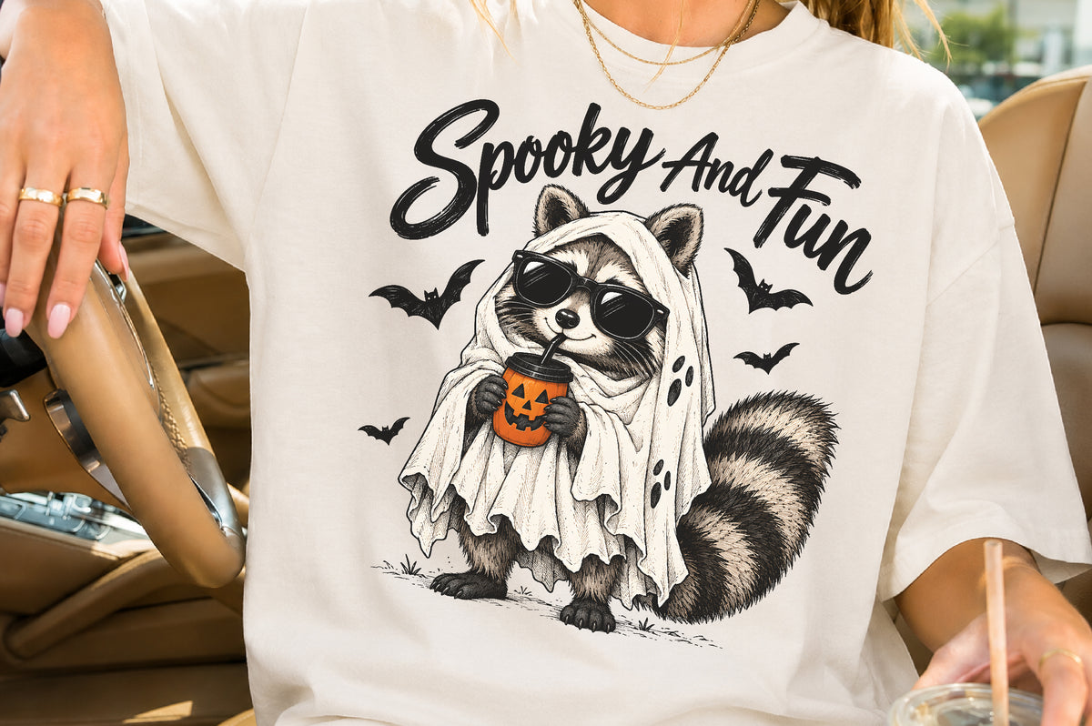 Spooky And Fun Ghost Raccoon PNG