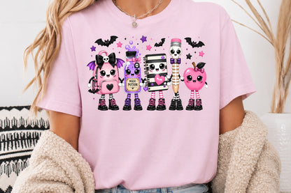 Spooky Back to School PNG Cute Halloween School Sublimation Design