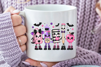 Spooky Back to School PNG Cute Halloween School Sublimation Design