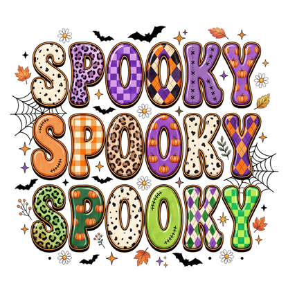 Spooky Halloween Word Art PNG
