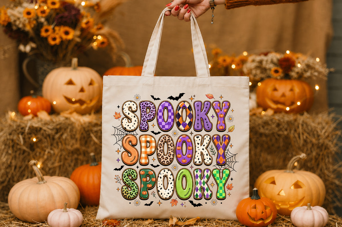 Spooky Halloween Word Art PNG