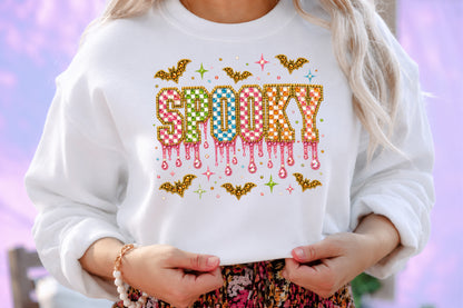 Spooky Halloween Rhinestone PNG