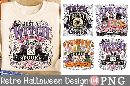 Spooky Potions PNG Bundle Pumpkin Party Club Halloween Sublimation Designs