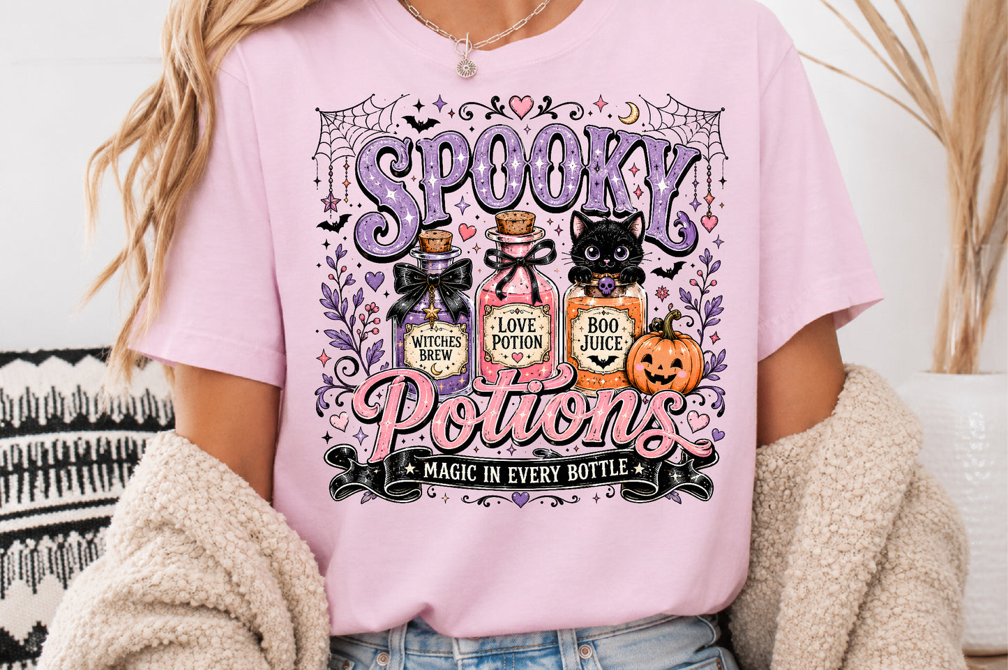 Spooky Potions PNG Bundle Pumpkin Party Club Halloween Sublimation Designs