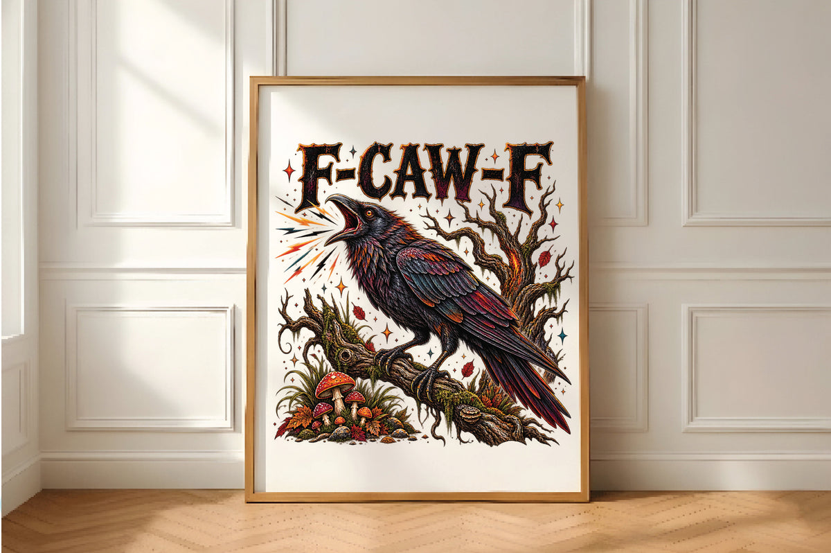 Spooky Raven Nevermore Halloween PNG