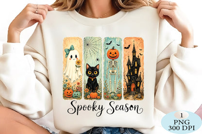 Spooky Season Halloween Panels PNG