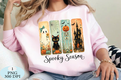 Spooky Season Halloween Panels PNG
