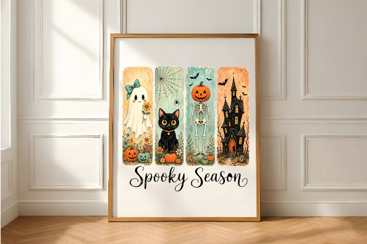 Spooky Season Halloween Panels PNG