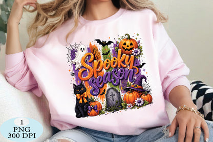 Spooky Season Halloween Sublimation PNG