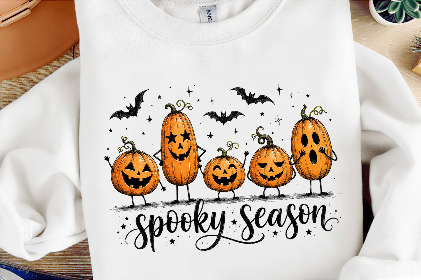 Spooky Season Cute Pumpkin Halloween PNG Funny Pumpkin Sublimation