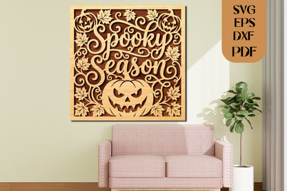 Spooky Season SVG Laser Cut File