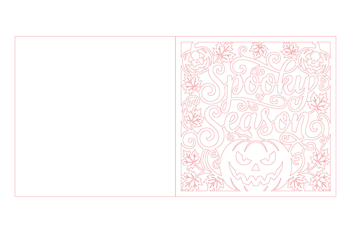 Spooky Season SVG Laser Cut File