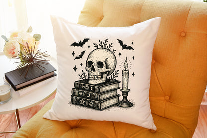 Spooky Spell Books Skull Halloween PNG Design