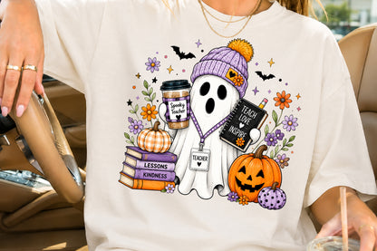 Spooky Teacher PNG Teach Love Inspire Halloween Sublimation Design