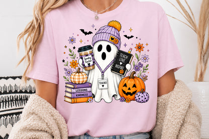 Spooky Teacher PNG Teach Love Inspire Halloween Sublimation Design