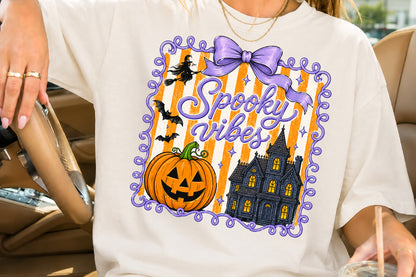 Spooky Vibes Halloween Sublimation PNG