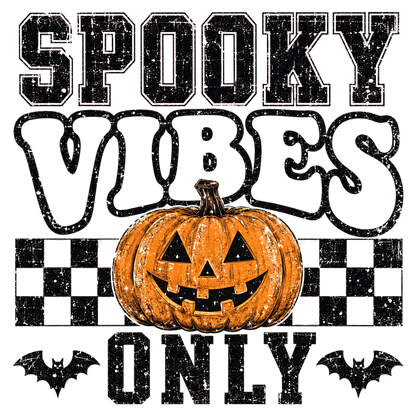 Spooky Vibes Pumpkin Halloween PNG