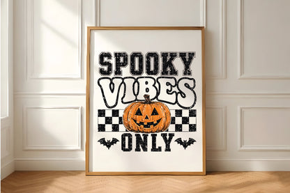 Spooky Vibes Pumpkin Halloween PNG