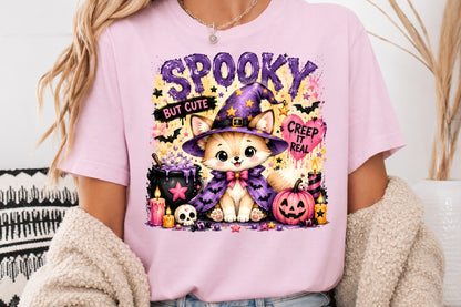 Spooky Witch Fox Halloween PNG Cute Witch Fox Sublimation Design