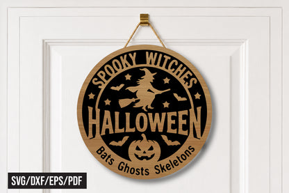 Spooky Witches Halloween SVG