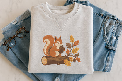 Squirrel Embroidery Design