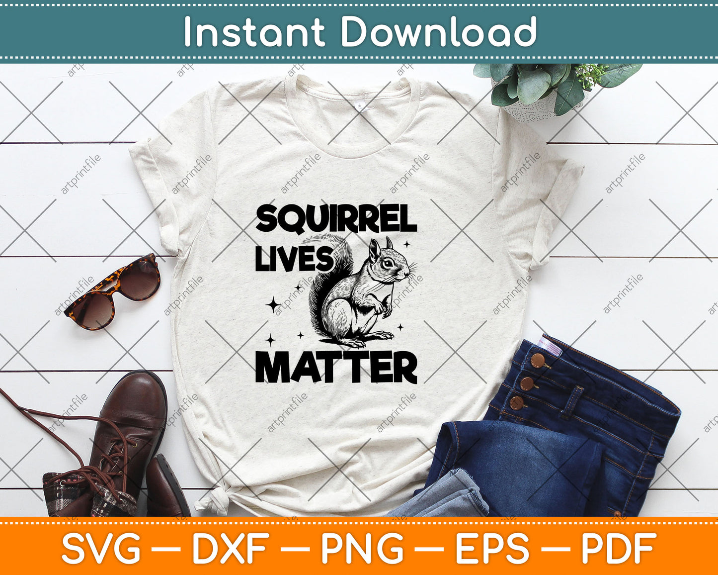 Squirrel Lives Matter - Squirrel Lover Funny Animal Lover Svg Digital Cutting File