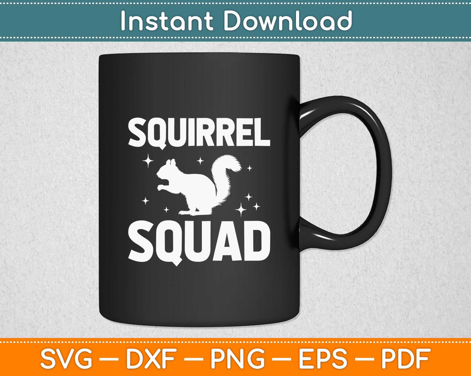 Squirrel Squad Funny Svg Digital Cutting File