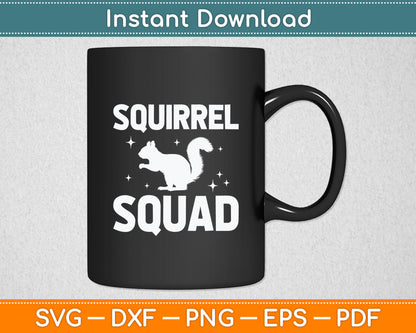 Squirrel Squad Funny Svg Digital Cutting File