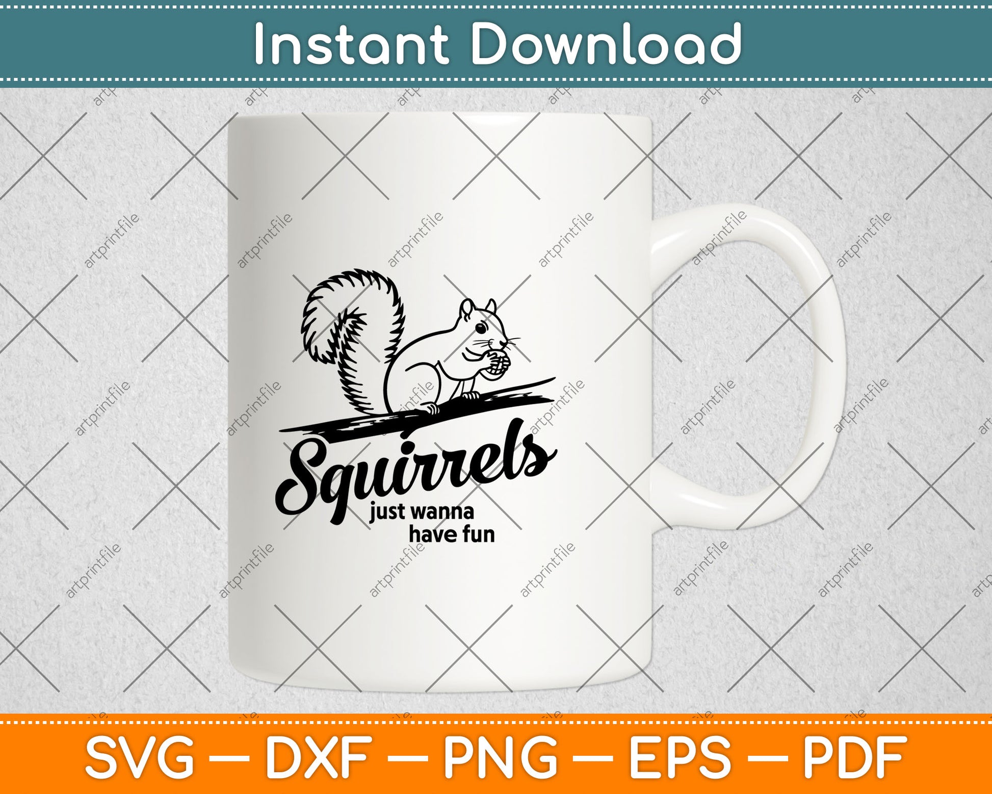 Squirrels Just Wanna Have Fun Svg Digital Cutting File