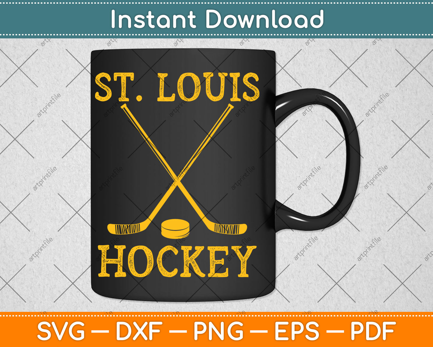 St. Louis Ice Hockey Svg Digital Cutting File
