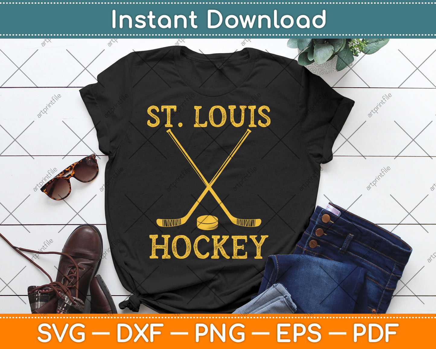St. Louis Ice Hockey Svg Digital Cutting File