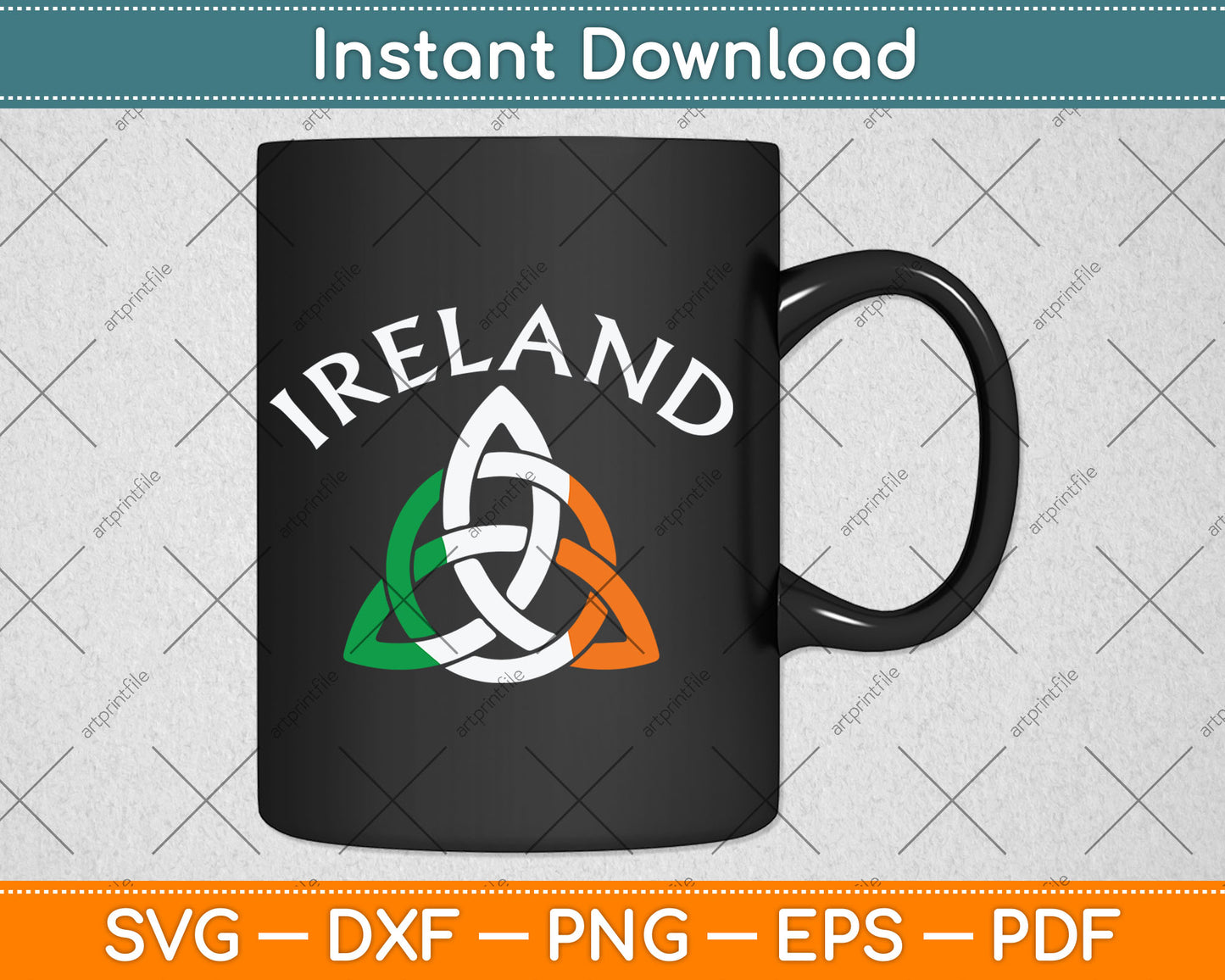 St Patrick's Day for Men Women Adults Celtic Knot Ireland Svg Digital Cutting File