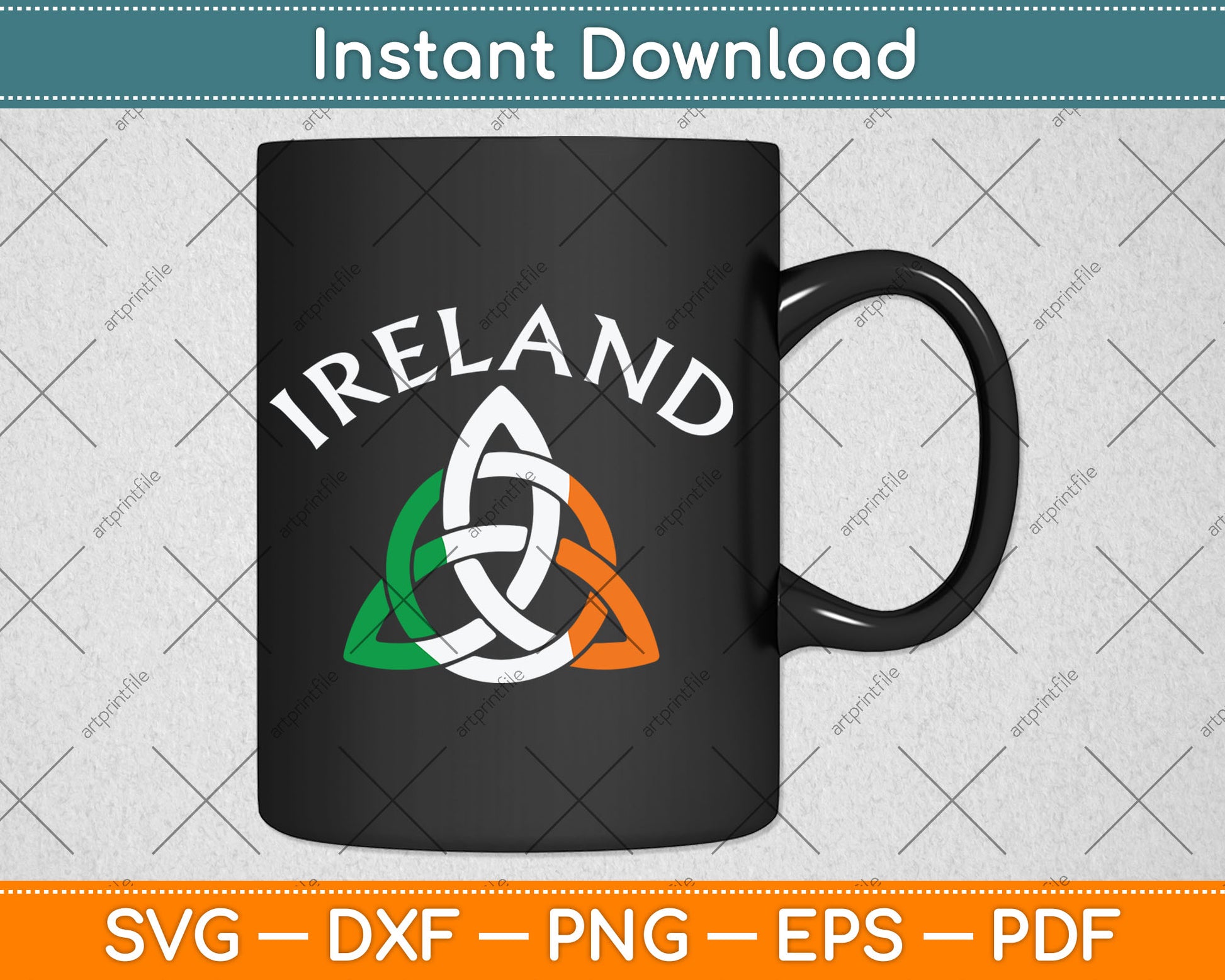 St Patrick's Day for Men Women Adults Celtic Knot Ireland Svg Digital Cutting File