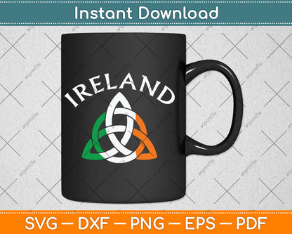 St Patrick's Day for Men Women Adults Celtic Knot Ireland Svg Digital Cutting File