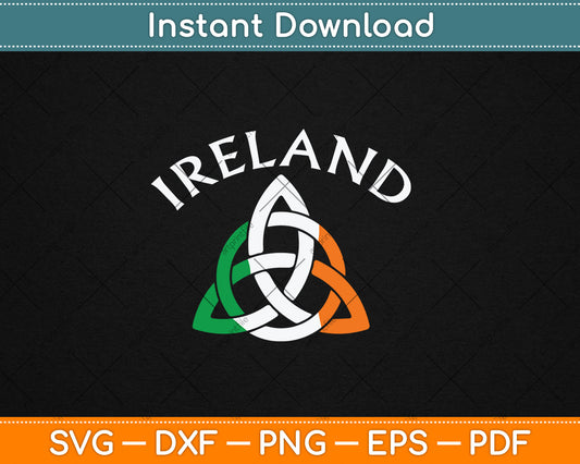 St Patrick's Day for Men Women Adults Celtic Knot Ireland Svg Digital Cutting File
