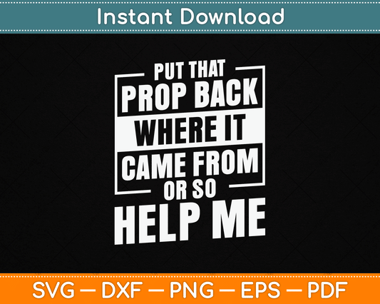 Stage Crew Theatre Manager Tech Actor Staff Member Drama SVG Digital Cutting File
