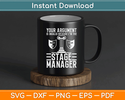 Stage Manager Kit Drama Lover Professional Backstage Manager SVG Digital Cutting File