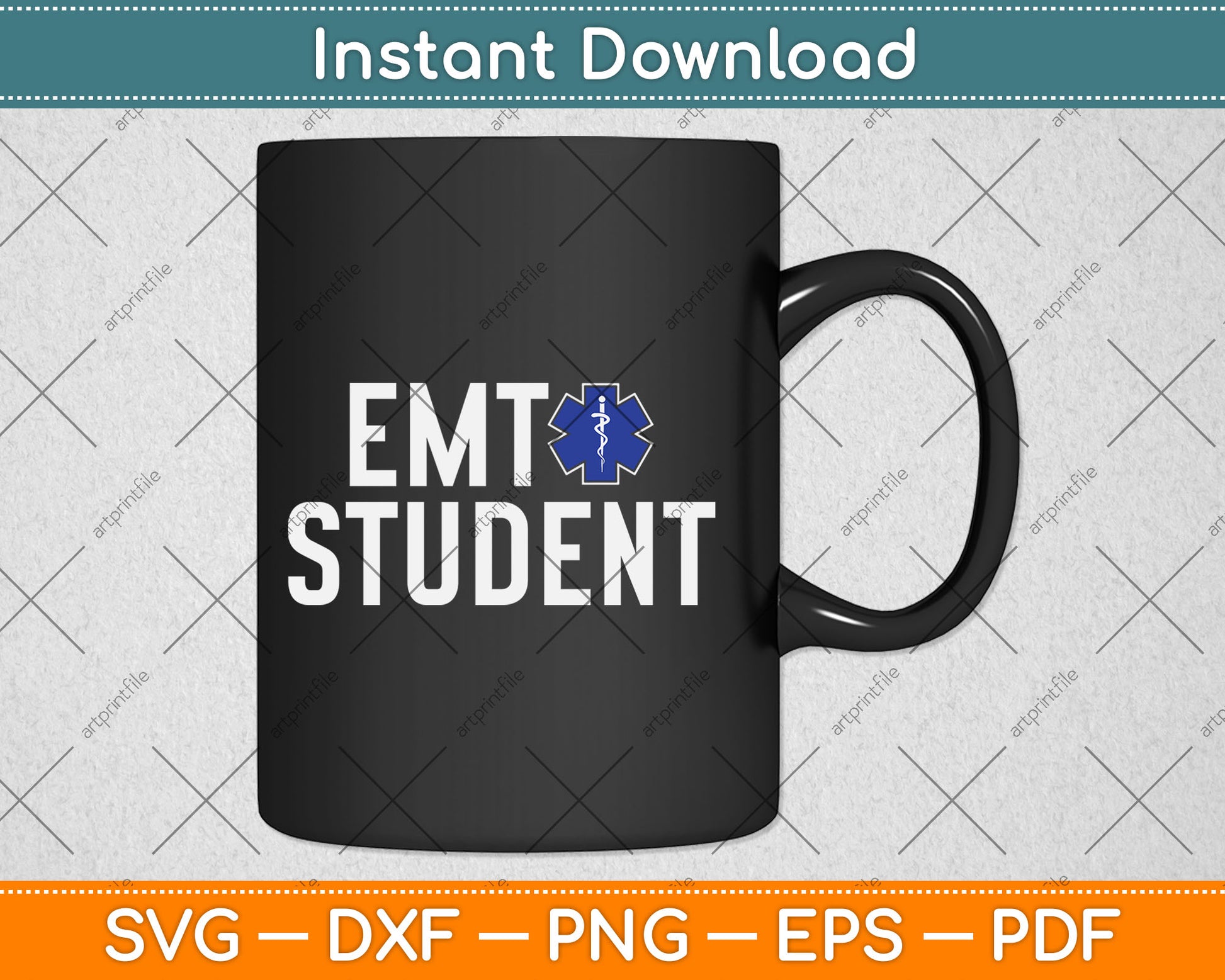 Star Of Life EMT Student Svg Digital Cutting File