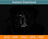 Sternbild Penguin Constellation Emperor Sea Bird Penguin Svg Digital Cutting File