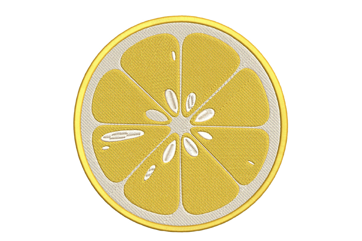 Lemon Slice Embroidery