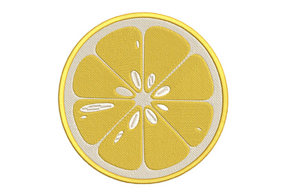 Lemon Slice Embroidery